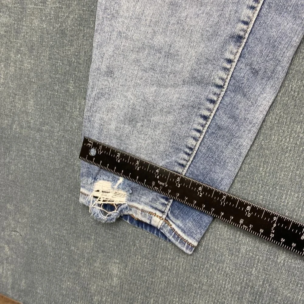 Banana Republic Jeans Mens 35x20 Blue Denim Cotton Stretch High Rise Skinny Leg